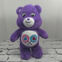 Care Bears Share Bear Purple 14&quot; Plush 2021 Lollipop Candy Stuffed Toy - £9.34 GBP