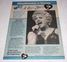 Madonna 16 Magazine Photo Article Clipping Vintage November 1987 Sean Penn - $11.99