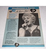 Madonna 16 Magazine Photo Article Clipping Vintage November 1987 Sean Penn - $16.44 CAD