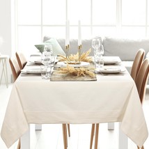  Elegant Table Cloths for Rectangle Tables Blend of Cotton Tablecloths - £31.29 GBP