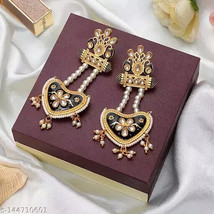 Kundan Earrings Chand Bali Gold Plated Jewelry Set Antique tops Stud - £15.85 GBP