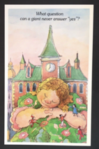 Giants 1978 Riddle Calendar Comic By Jane Sarnoff Reynold Ruffins PC Sle... - $10.00
