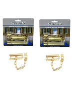 2 Pack Guard Security Heavy Steel Chain Brass Plated Chain Door Guard Sh... - €9,50 EUR