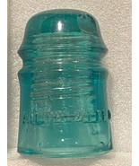 Vintage  AM TEL &amp; TEL CO  Blue Glass Insulator *With Piece Missing* ww1 - $11.99