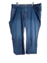 Woman Within Straight Leg Dark Wash Jeans Womens Size 30W Petite - $17.81