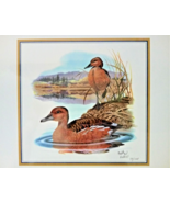 1986 Fulvous Whistling Duck Stamp Collector&#39;s Art Panel Signed by Don Ba... - $2,342.17 MXN