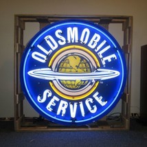 Oldsmobile Service Business Light General Motors Licensed Light Neon Sign In 36&quot; - £1,009.12 GBP