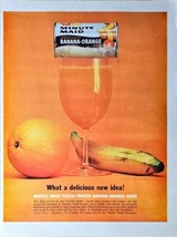 Minute Maid Fresh Frozen Banana Orange Juice 1962 Vintage Print Ad - $14.08 CAD