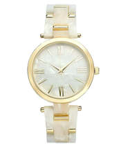 Inc International Concepts Womens Gold-Tone and Mother-of-Pearl, Watch 38 - £17.58 GBP