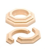 Pole-Wrap 4 in. Dia Oak Cap and Base Set - $81.22 CAD