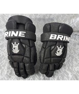 Brine King Lacrosse Gloves Size 14 Black Hockey LGLKSL2X BK 14 Never Worn - $1,341.93 MXN