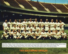 1954 BALTIMORE ORIOLES 8X10 TEAM PHOTO BASEBALL PICTURE O&#39;s MLB - £3.87 GBP