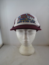Vintage Screened Trucker Hat - Beer The Old Lady and TV - Adult Snapback - £26.37 GBP