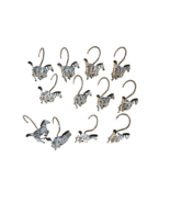 Animal Zebra Pattern 12 Shower Curtain Hooks Decorative Safari - $331.99 MXN
