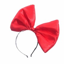 Bow Headband Bowknot Hair Bands for Halloween Women Girls Red Big Hair Bow Hairb - £25.04 GBP