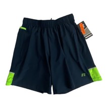 Russell Men Shorts Adult Size Small 28/30 Blue Green Built in Shorts Pul... - $16.40