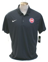 Nike Dri Fit Dark Gray NBA Detroit Pistons Short Sleeve Polo Shirt Men&#39;s... - £70.52 GBP