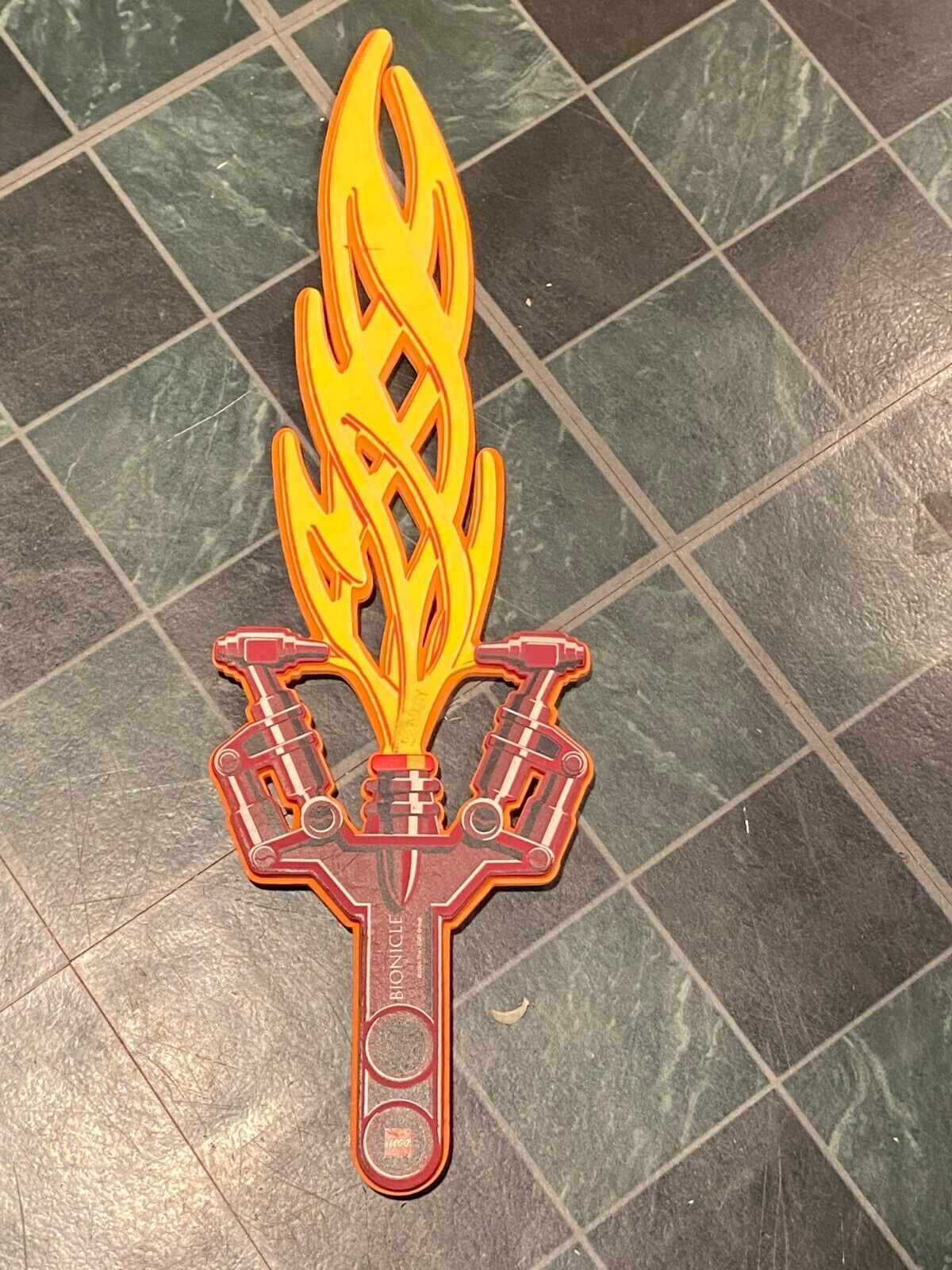Lego Bionicle Foam Flame Sword 20.25&quot; *Pre-Owned w/Wear* oo1 - $24.99