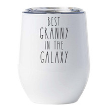 Best Granny In The Galaxy Tumbler 12oz Vintage Wine Glass Christmas Gift For Mom - £17.87 GBP