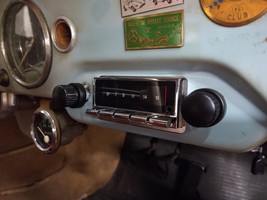 PORSCHE 356 Radio Classic Car Upgraded Stereo AM FM Bluetooth USB Black ... - $359.95
