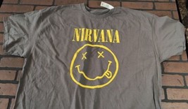 Nirvana- Distressed Smiley Herren T-Shirt ~ Nie Getragen ~ 3XL - £15.87 GBP