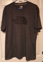 The North Face Mens T-shirt Large Gray Pullover Short Sleeve Logo Outdoo... - $14.55