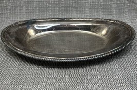 WM William A Rogers # 819 Silver Plate Serving Tray Platter 12”X 7” - £8.57 GBP