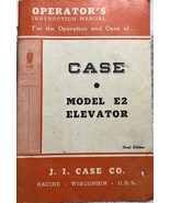 Case Model E2 Elevator Operator&#39;s Manual First Edition 1950 - £11.67 GBP