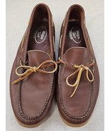 GH Bass Co Wee Jun Soft Boat Loafer Shoes Leather Upper Round Toe Mens S... - $54.09 CAD