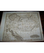 1829 ANTIQUE MALTE BRUN AUSTRIA EUROPE ATLAS MAP COPPER ENGRAVING - £11.62 GBP