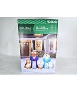 New! 4.2 Foot Tall Christmas Nativity Scene LED Light Up Airblown Inflat... - £74.74 GBP