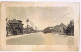 Landscape Postcard RPPC Early Car Main Street - $1.97