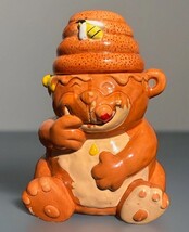 Vintage 1970’s Certified International Teddy Bear Cookie Jar Eating Hone... - $22.77