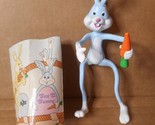 Russ Ben D. Bunny Light Blue Rubberized Easter Bunny 6 1/4&quot; Bendable Fig... - £8.56 GBP