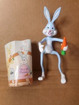 Russ Ben D. Bunny Light Blue Rubberized Easter Bunny 6 1/4&quot; Bendable Figure 9990 - £8.56 GBP