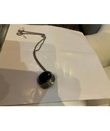 VINTAGE STERLING &amp; ONYX Necklace - $57.00