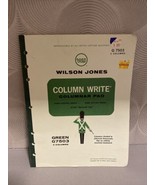 Vintage 1967 Wilson Jones Columnar Pad Green G7503 3 Columns Accounting - £10.04 GBP