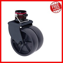 Heavy-Duty 6&quot; Trailer Caster Wheel 2000lbs with Metal Finish and Safety ... - $924.18 MXN