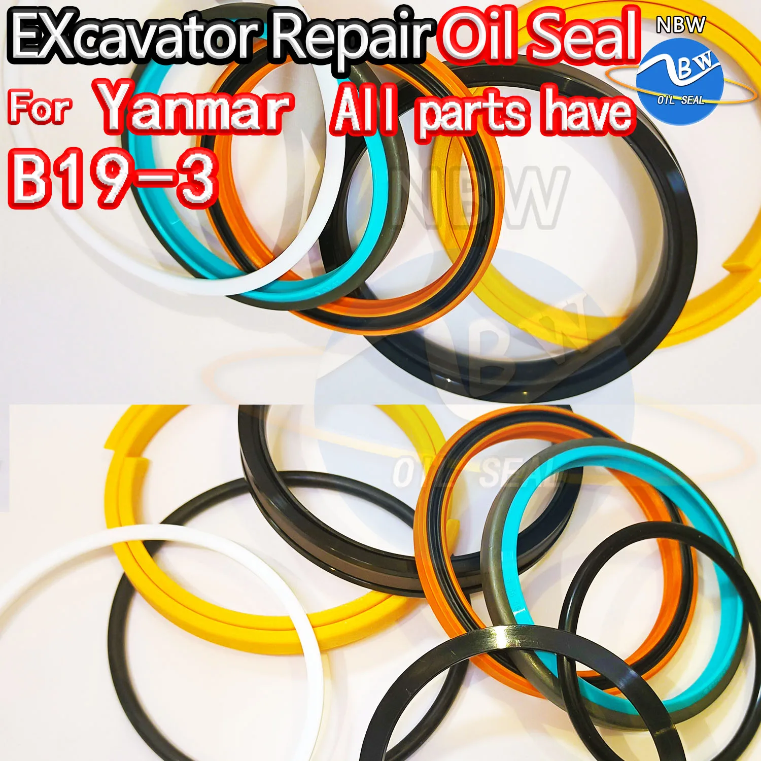 For Yanmar B19-3 Excavator Oil Seal Kit High Quality Repair B19 3 Spovel... - $162.28