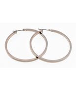 Orecchini A Cerchio Placcati In Argento DKNY Donna Karan New York 50 Mm - €65,28 EUR