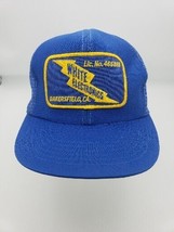 white electronic bakerfield California VTG TRUCKER SNAPBACK Blue Lightni... - £12.02 GBP