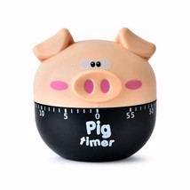 Cute Cartoon Pig Timers 60 Minutes Mechanical Timers Kitchen Cooking Tim... - £8.10 GBP