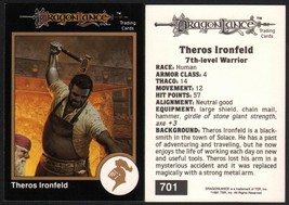 1991 TSR AD&amp;D Gold Border Fantasy Art RPG Card #701 Dragonlance Theros Ironfeld - £5.41 GBP