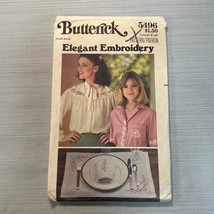 ©1977 Butterick Vtg Transfer Pattern 5496; Elegant Embroidery Motifs; On... - £7.96 GBP