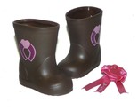 Battat Western Boots Pink 1st Place Ribbon Fits 18&quot; Our Generation Ameri... - $10.88