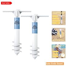 Enhanced Beach Umbrella Anchor - 2 Pack, Reliable Windproof Solution for... - $50.44
