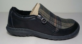 Jambu JBU Size 6 M CRIMSON Black Tan Slip On Loafers New Women&#39;s Shoes - £78.33 GBP