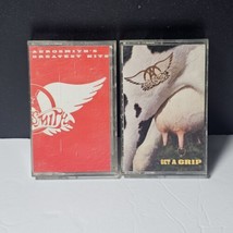 Aerosmith Cassette Tape Lot Of 2 Get A Grip and Greatest Hits Vintage - $9.95