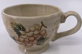 Tabletops Unlimited CABERNET Mug Coffee Tea Cup White Grapes 3 1/2&quot; No C... - $24.74