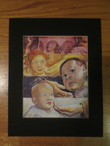 Andrew Lindberg RELIGIOUS Watercolor Print - DO NOT HINDER THEM - Signed - £6.32 GBP